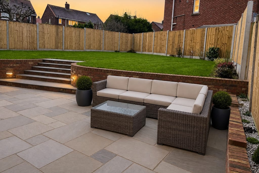 Patios work completed around Wakefield